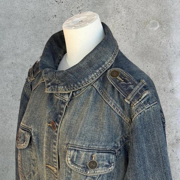 Y2K denim jacket // plus size - Picture 4 of 8